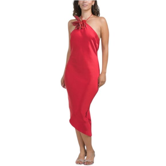 HALSTON Dresses & Skirts - HALSTON Joellen 3d Floral Dress